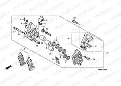F-10 J. FRONT BRAKE CALIPER