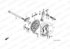 F-10 REAR BRAKE PANEL