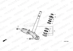 F-10 STEERING STEM