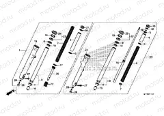 F-11-1 FRONT FORK (VT1300CXA)