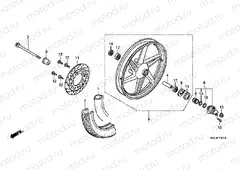 F-11-1 FRONT WHEEL (GLH1251SH / 3SH) (DISC BRAKE)