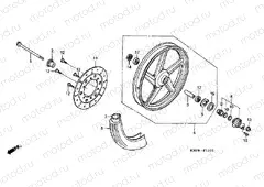 F-11-1 FRONT WHEEL (MOLDED / DISC BRAKE)
