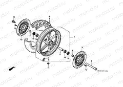 F-11-1 FRONT WHEEL (VFR750FR / FS / FT / FV)