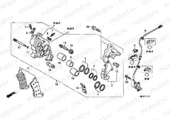 F-11-1 J. FRONT BRAKE CALIPER (CB1000RA)