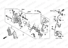F-11-1 J. FRONT BRAKE CALIPER (CBF1000A / T / S)