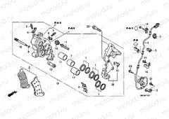 F-11-1 J. FRONT BRAKE CALIPER (CBF1000A / T / S)