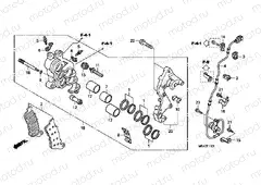 F-11-1 J. FRONT BRAKE CALIPER (CBF1000A / T / S)