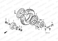 F-11-1 REAR WHEEL (Z50JN / JP / JT)