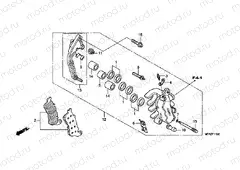 F-11-2 B. FRONT BRAKE CALIPER (CBF1000A / T / S)