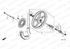 F-11-3 FRONT WHEEL (GLH125SH) (DISC BRAKE)