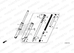 F-11 FRONT FORK (VT1300CR)