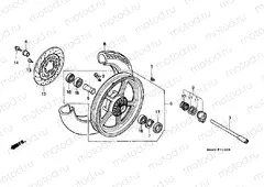 F-11 FRONT WHEEL (VT1100C)