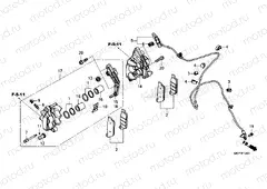 F-12-1 FRONT BRAKE CALIPER CB400XAN,CB500XAN