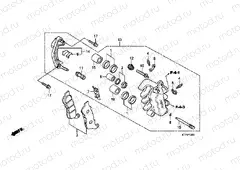 F-12-1 FRONT BRAKE CALIPER (SH125 / R / 150 / R)