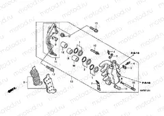 F-12-1 FRONT BRAKE CALIPER (XRE300A)