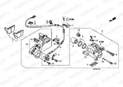 F-12-1 REAR BRAKE CALIPER (CBR600RA)