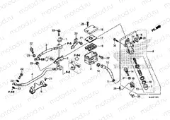 F-12-1 REAR BRAKE MASTER CYLINDER (NC700SD / 750SD / 750SA)