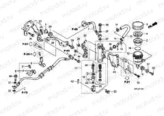 F-12-1 REAR BRAKE MASTERCYLINDER (CBR1000RA)