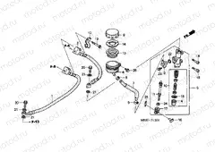 F-12-1 REAR MAIN BRAKE CYLINDER (CBF600SA / NA)