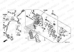 F-12-10 J. FRONT BRAKE CALIPER