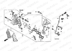 F-12-10 J. FRONT BRAKE CALIPER (CBF1000FA / FS / FT)