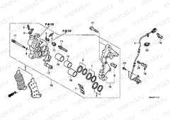 F-12-10 J. FRONT BRAKE CALIPER (CBF1000FA / FT / FS)