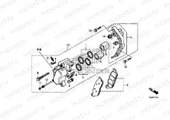 F-12-11 FRONT BRAKE CALIPER (VT750C2B / C)