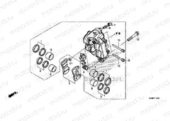F-12-20 LEFT FRONT BRAKE CALIPER
