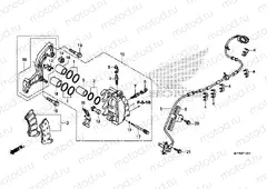 F-12-21 FRONT BRAKE CALIPER (VT1300CXA)