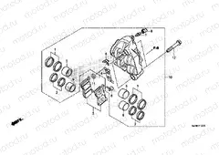 F-12-21 LEFT FRONT BRAKE CALIPER (VFR800XH)