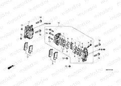 F-12 FRONT BRAKE CALIPER