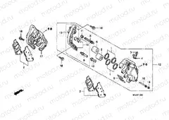 F-12 FRONT BRAKE CALIPER (CBF1000F)