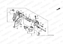 F-12 REAR BRAKE CALIPER