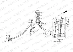 F-12 REAR MAIN BRAKE CYLINDER (CBF600S / N)