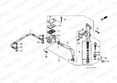 F-12 REAR MASTER CYLINDER (VFR750FL / FM / FN / FP)