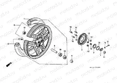 F-12 REAR WHEEL (CB125TDC / TDE)