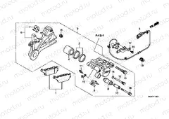 F-13-1 REAR BRAKE CALIPER (CBR600FA)
