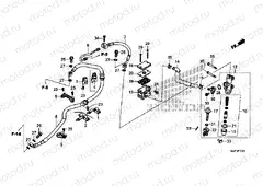 F-13-1 REAR BRAKE MASTER CYLINDER (CRF1000A / CRF1000D)