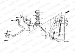 F-13-1 REAR BRAKE MASTERCYLINDER (CBF1000A / T / S)