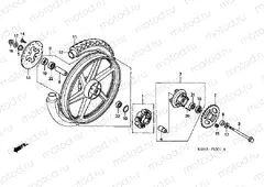 F-13-1 REAR WHEEL (FS125C1-3 / CM1 / MC2-3)