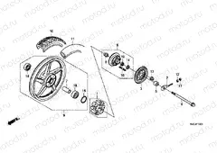 F-13-1 REAR WHEEL (GLH125SH)