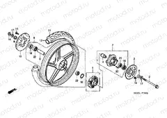 F-13-2 REAR WHEEL (FS125C4-8 / MC4-8)