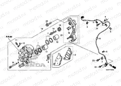 F-13 FRONT BRAKE CALIPER