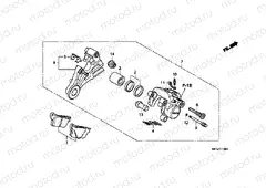 F-13 REAR BRAKE CALIPER (CB600F / F3)