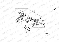 F-13 REAR BRAKE CALIPER (VT1300CX)