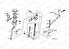 F-13 REAR BRAKE MASTER CYLINDER (ST1300)