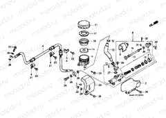 F-13 REAR MAIN BRAKE CYLINDER (VT1100C2)