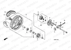 F-13 REAR WHEEL (MOLDED)