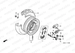 F-13 REAR WHEEL (SC1255,6,8)