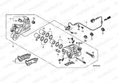 F-14-1 REAR BRAKE CALIPER (CBF1000A / T / S)